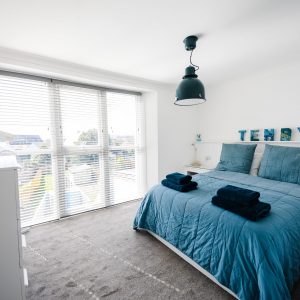 Flat 3 sunlit bedroom